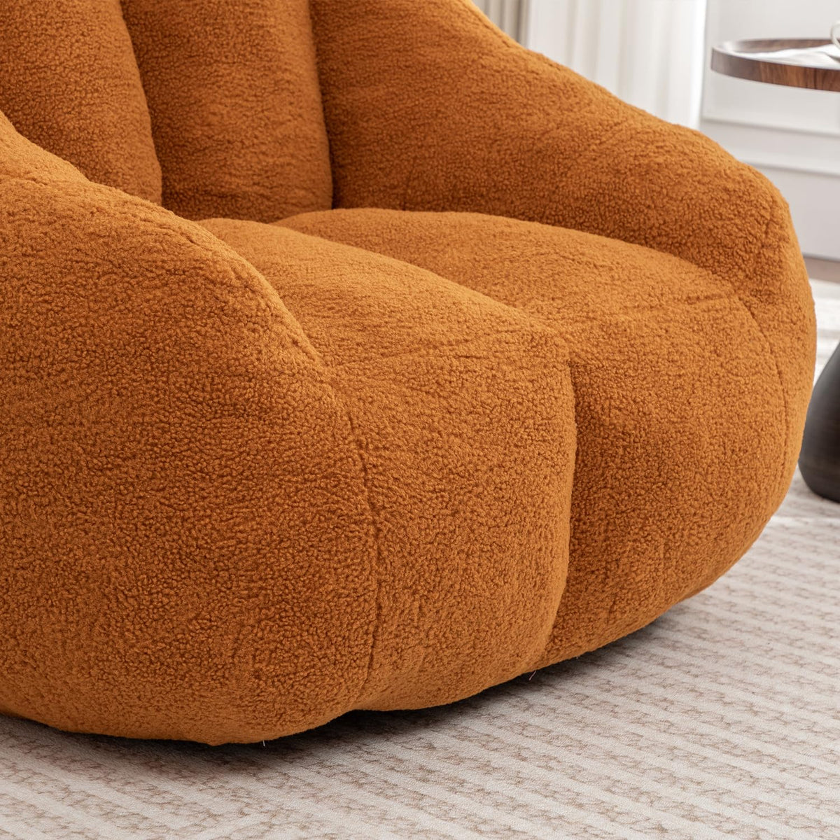 Yellow Memory Foam Bean Bag Chair W75218