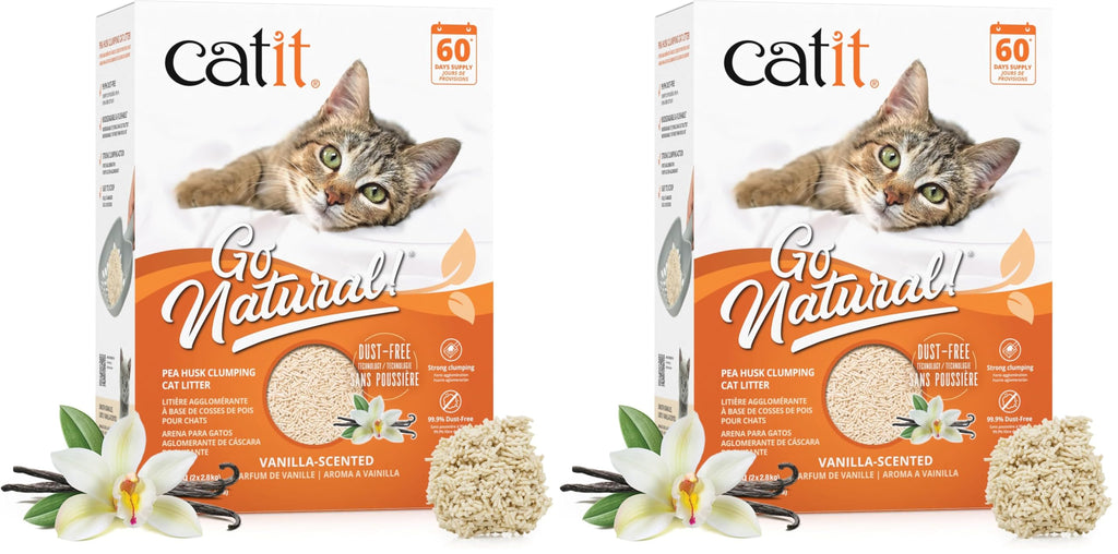Pea Husk Clumping Cat Litter 12.3 lb Pack of 2 F875