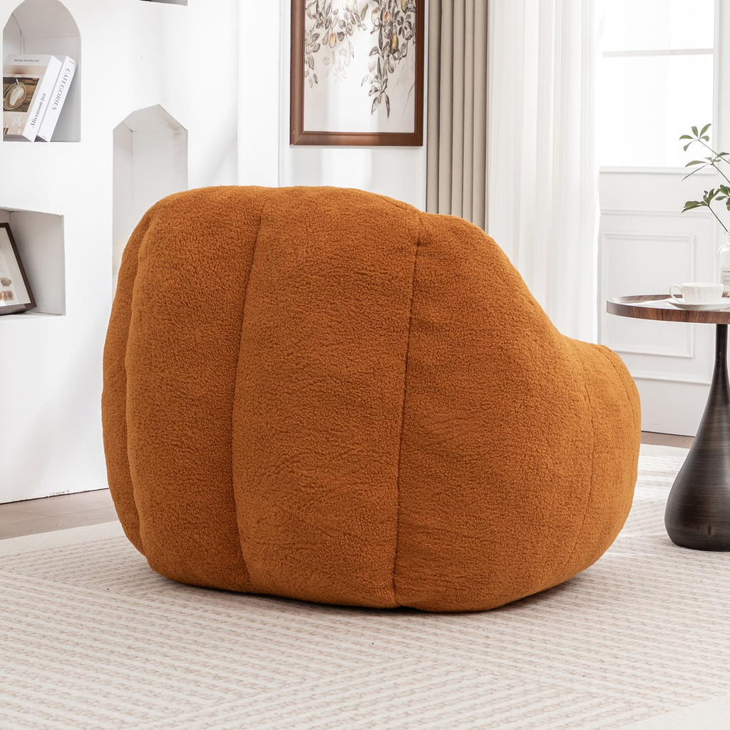 Yellow Memory Foam Bean Bag Chair W75218