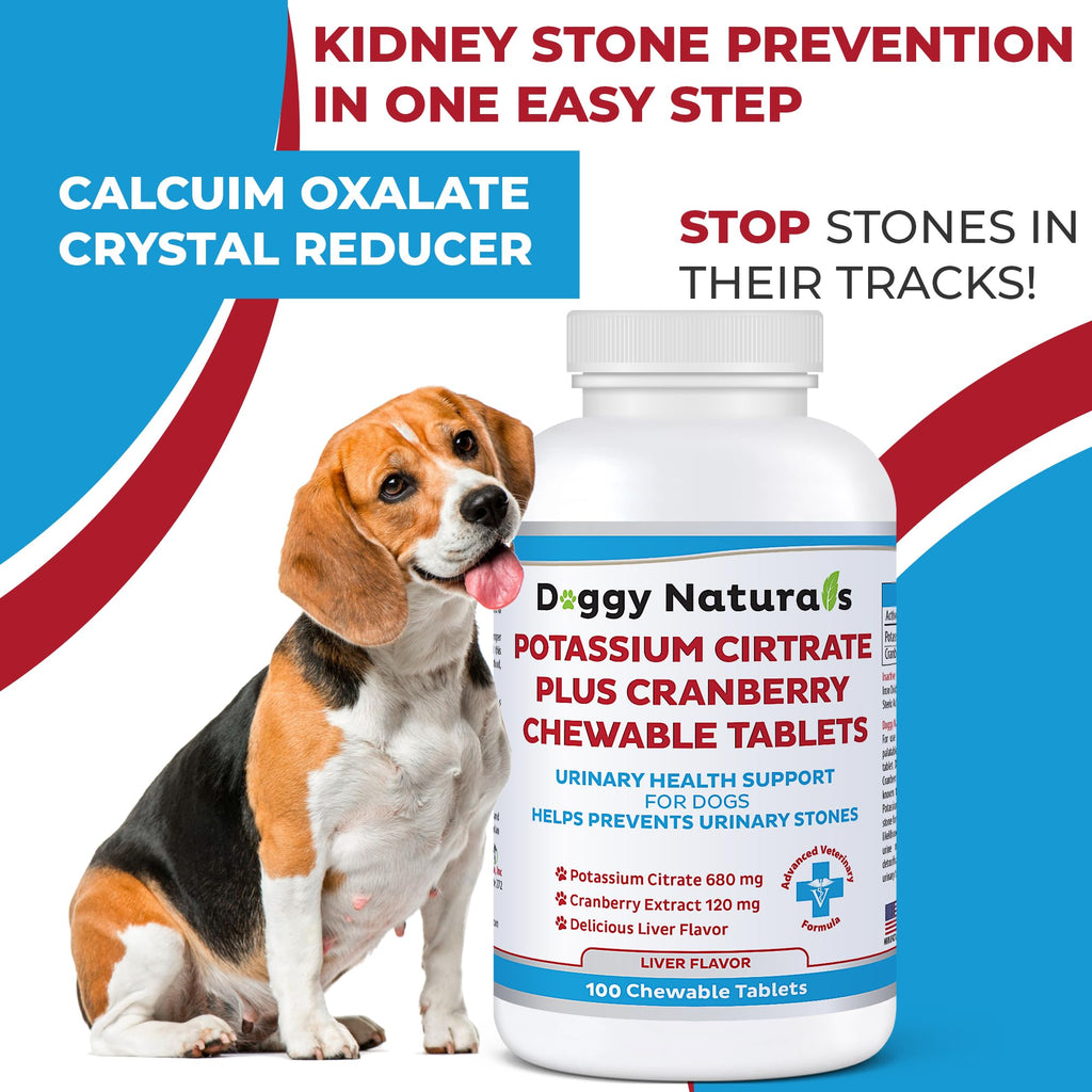 Potassium Citrate Plus Cranberry Supplement for Dogs (100 Tablets) Q2231