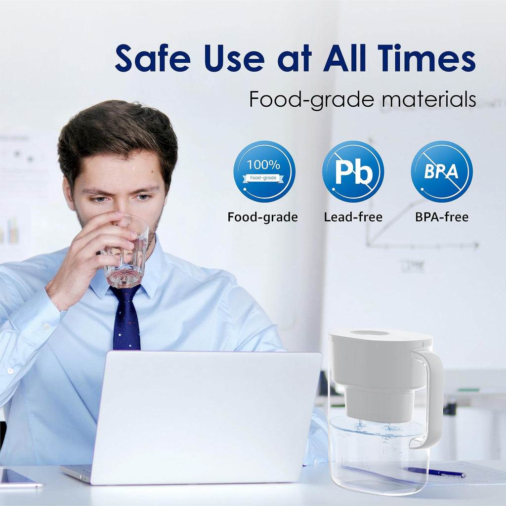 White 10-Cup Water Filter Pitcher H198407