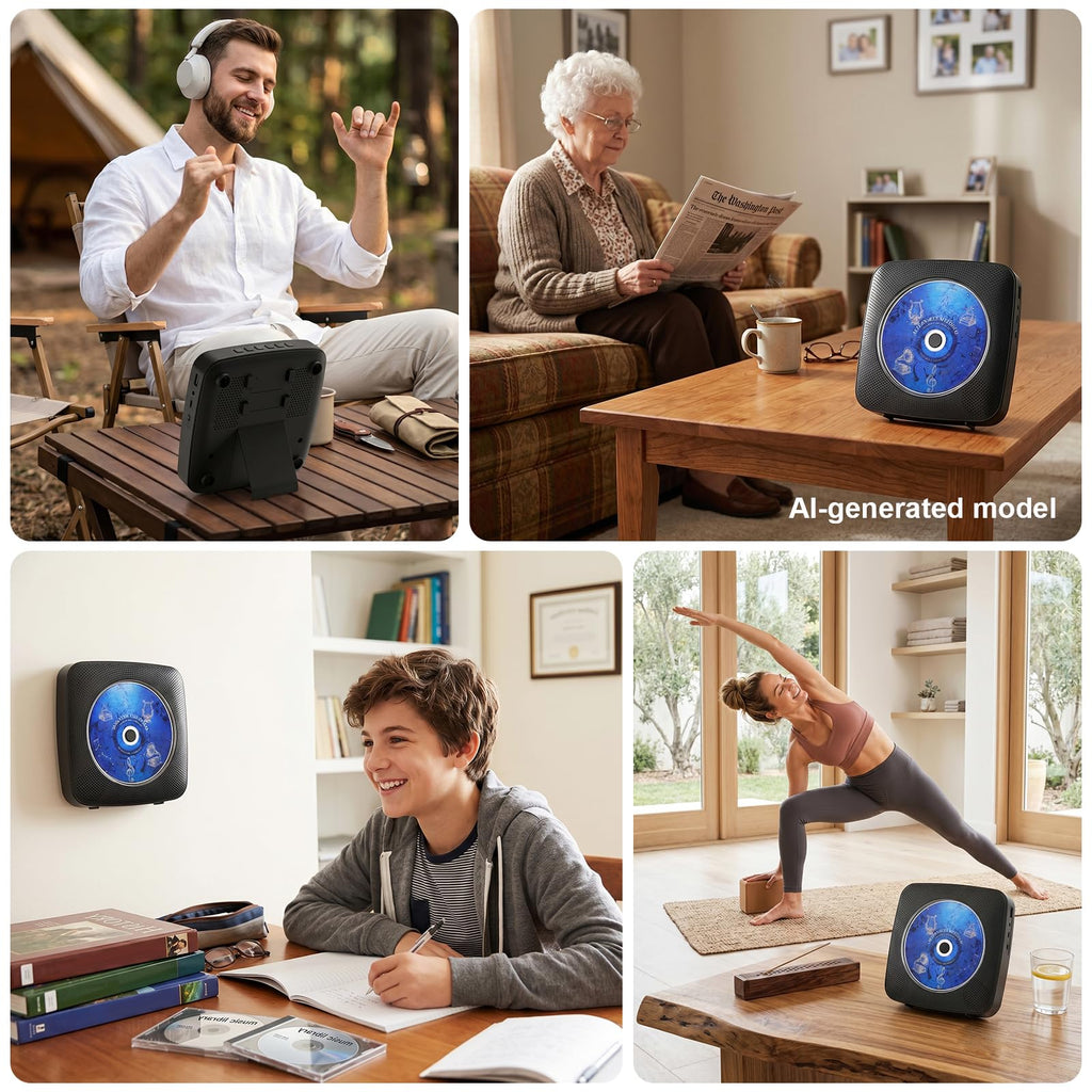 Portable Bluetooth CD Player Q1744
