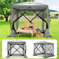 6x6 FT Waterproof Pop up Gazebo Tent with Mosquito Netting J976792