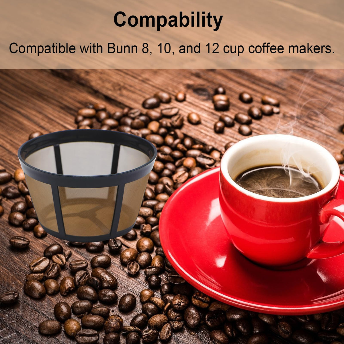 2 Pack Reusable Coffee Filter N663