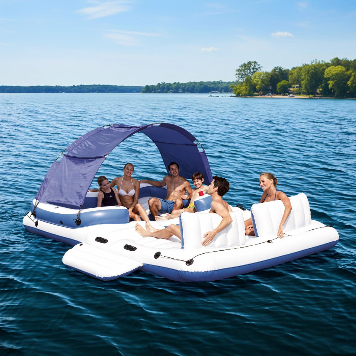 6 Person Inflatable Lake Float H8540