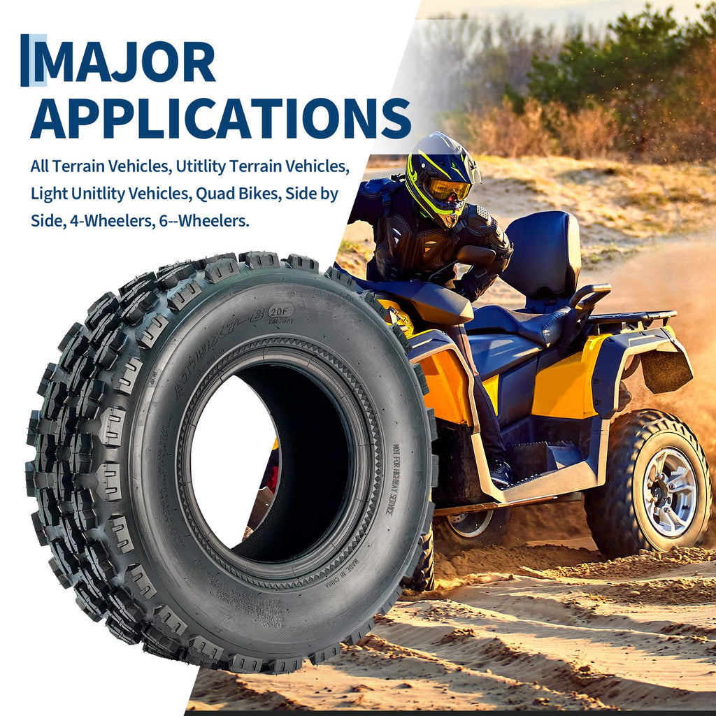 19x7-8 4-Ply Tubeless ATV/UTV Front Tires Set O7433