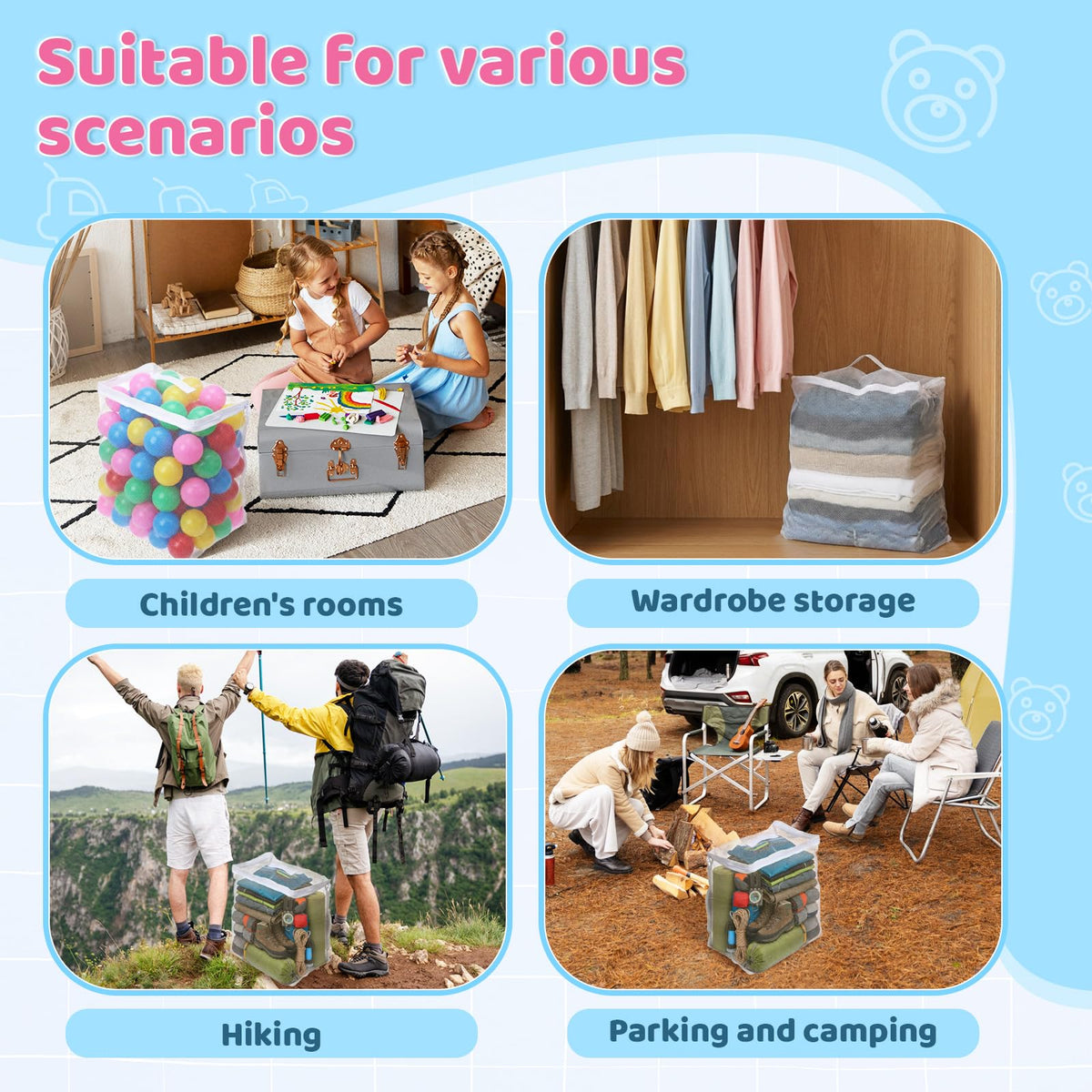 Reusable Storage Mesh Bag V3956