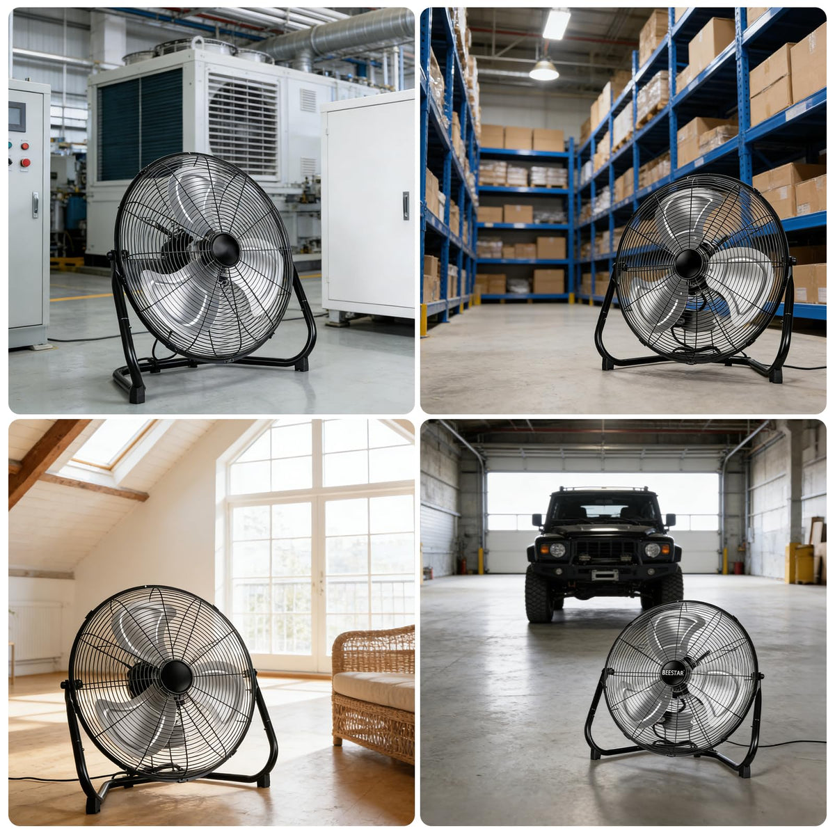 20 Inch Heavy Duty High Velocity Metal Floor Fan F932