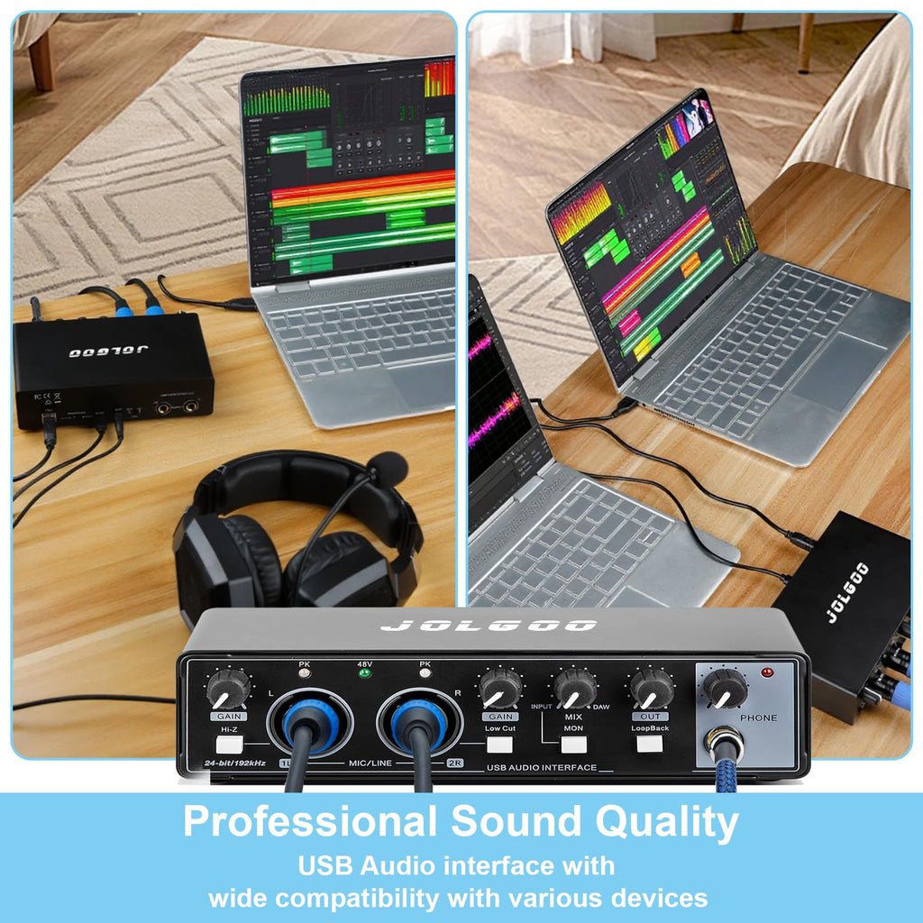 2x2 USB Audio Interface, 24-Bit/192kHz L509237
