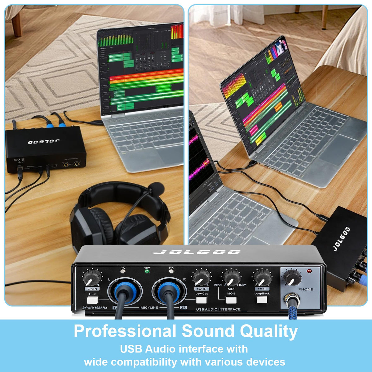 2x2 USB Audio Interface, 24-Bit/192kHz L509237