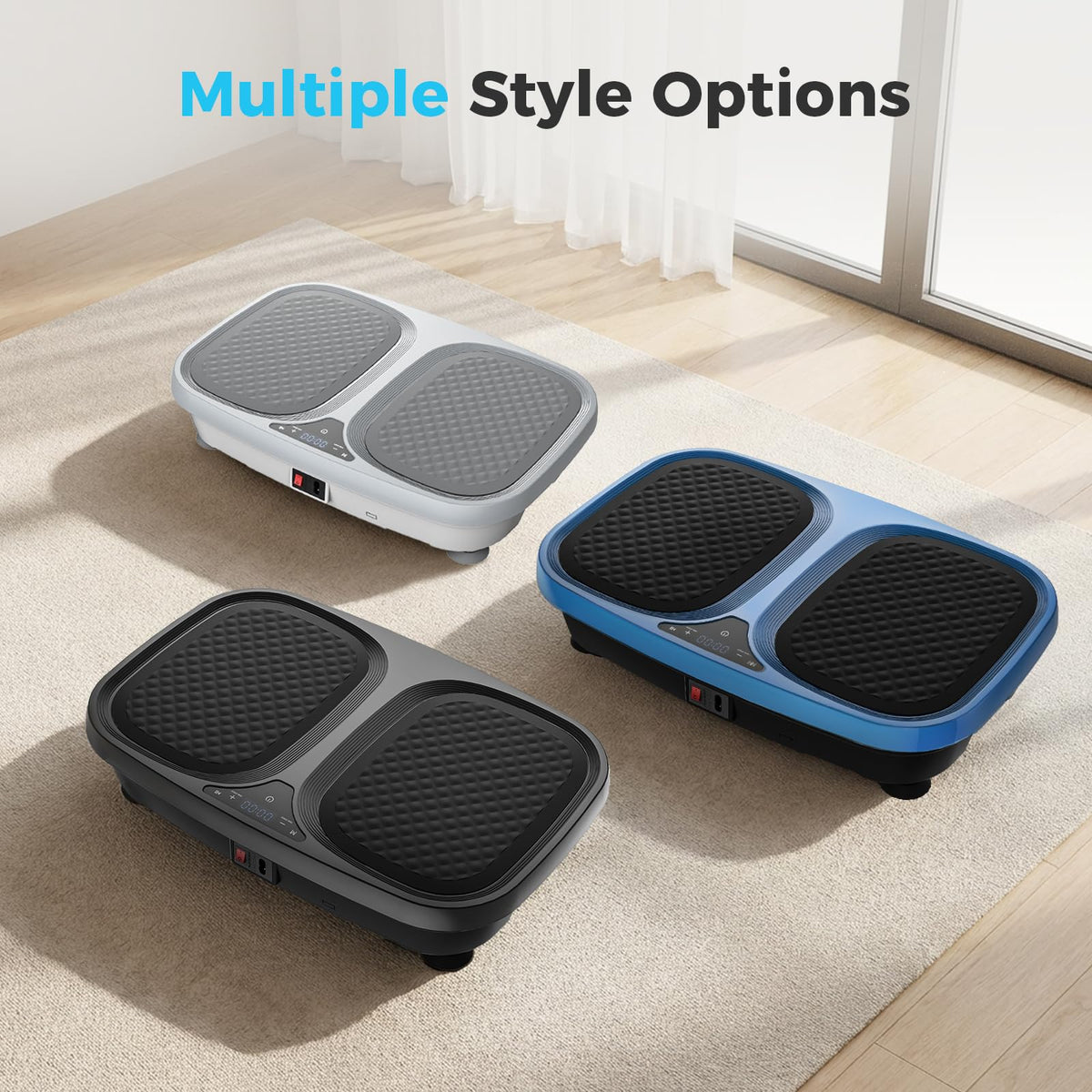 Vibration Plate Exercise Machine with Pull Ropes D7001