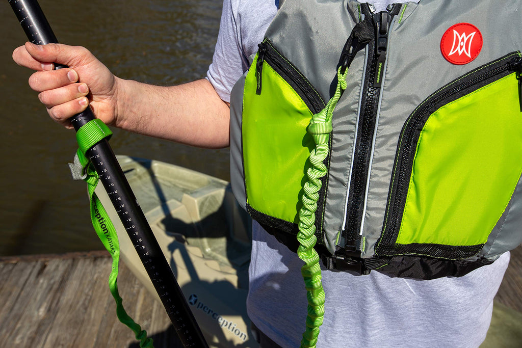 Paddle & Rod Leash Green One Size J590375