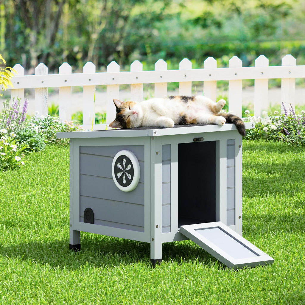 Gray Rabbit Hutch Small Animal Cage M8181