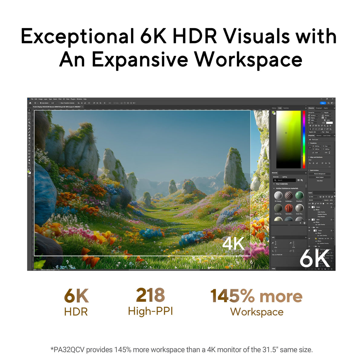 32 Inch 6K Thunderbolt 4 Monitor Q488933